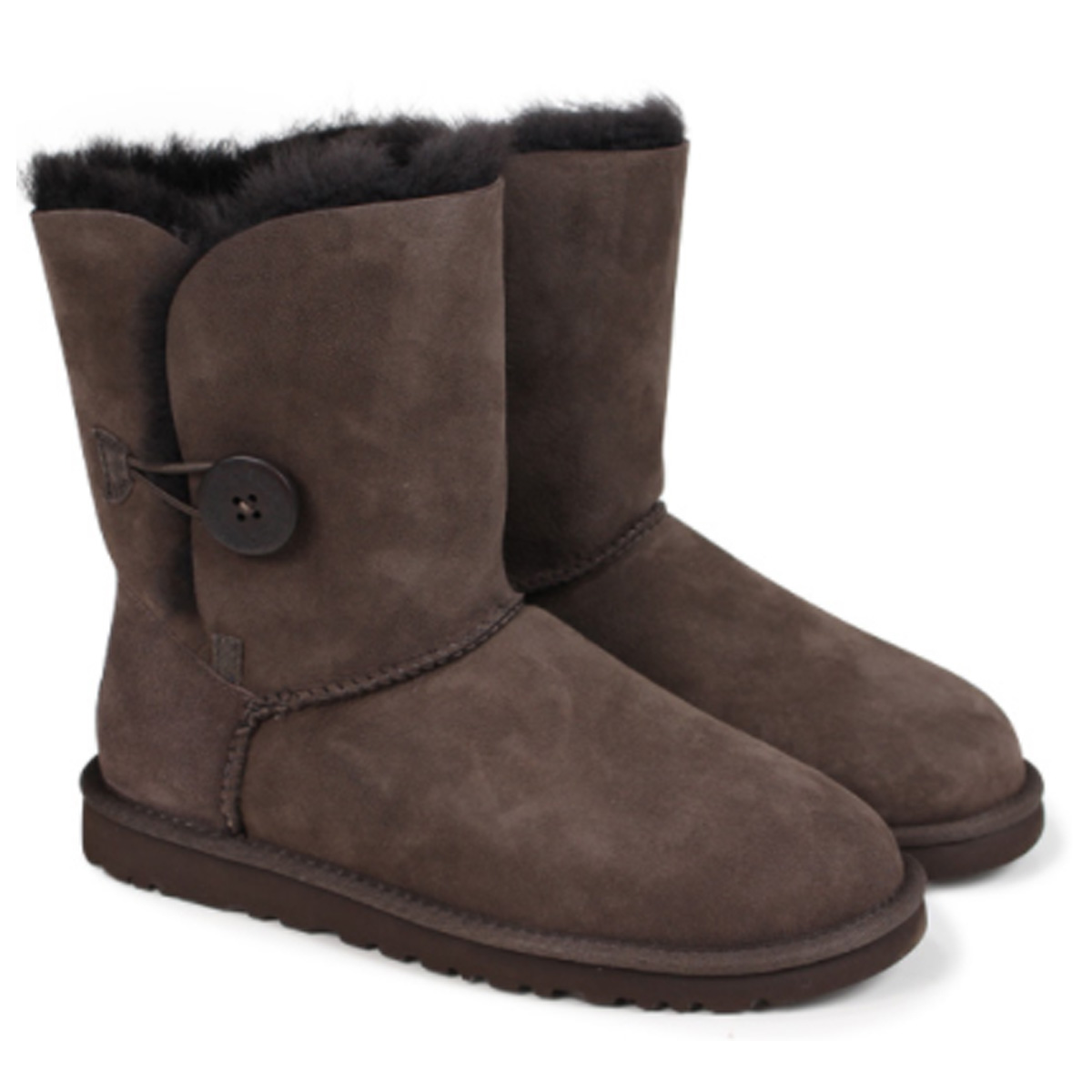 Chocolate brown 2024 bailey button uggs