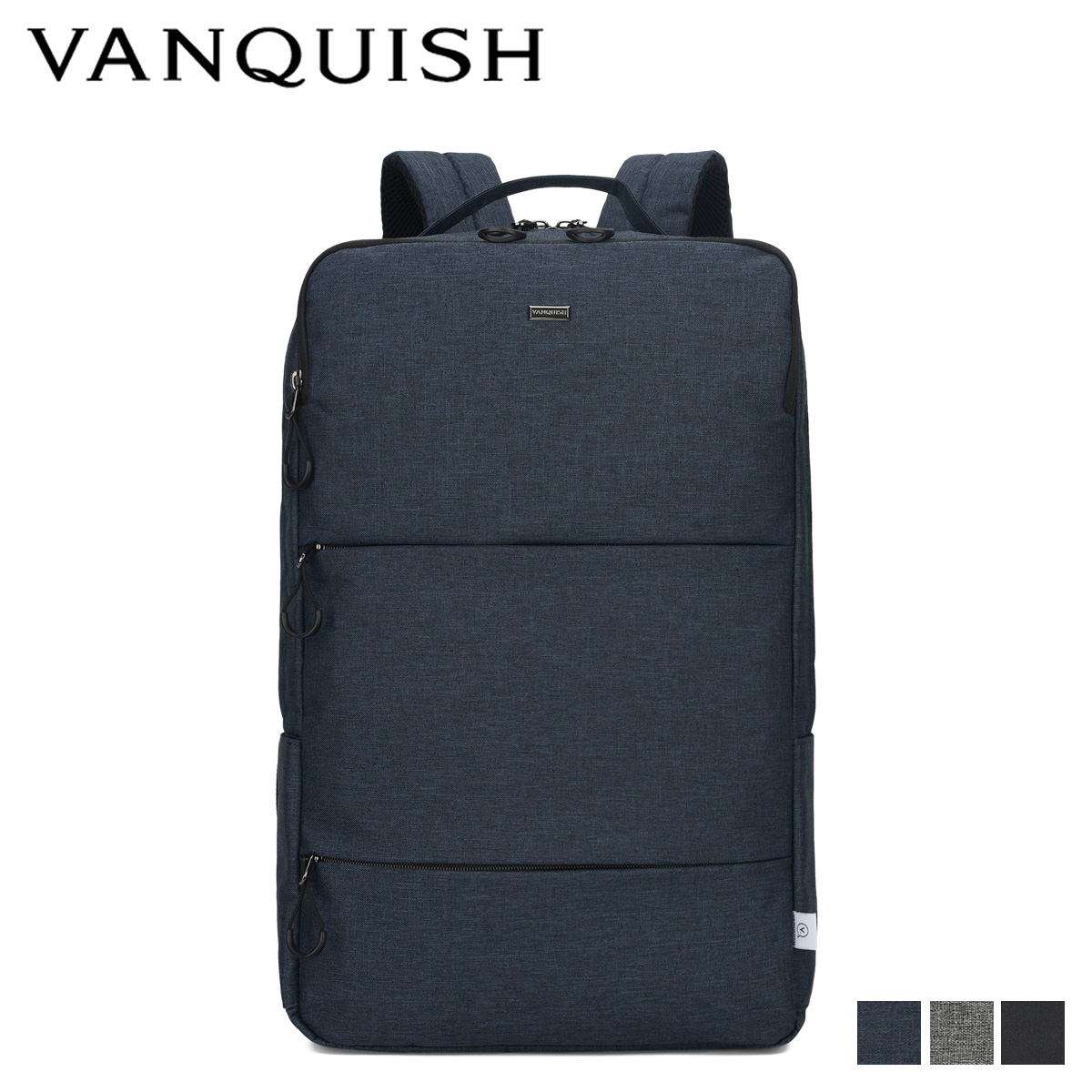 ヴァンキッシュ VANQUISH リュック バッグ バックパック メンズ BACKPACK ブラック グレー ネイビー 黒 VQM-41780 VANQUISH（ヴァンキッシュ） リュック バッグ バックパック メンズ