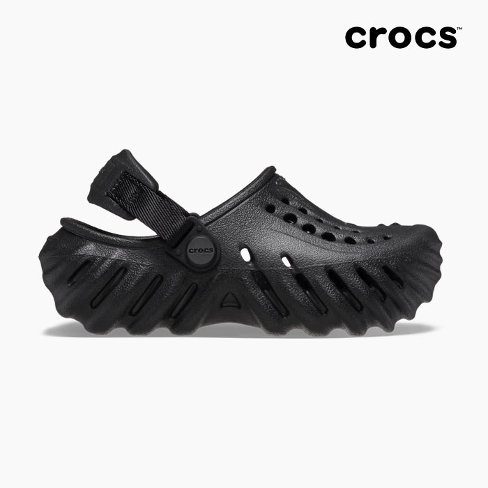 crocs（クロックス） 毎日発送 サンダル ベビー エコークロッグ CROCS TODDLER ECHO CLOG BLACK 208191 ...