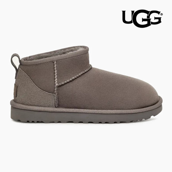 新品未使用　UGG 厚底　ムートンブーツ　グレー　ブラウン UGG（アグ） 毎日発送 ムートンブーツ クラシック ウルトラミニ UGG W