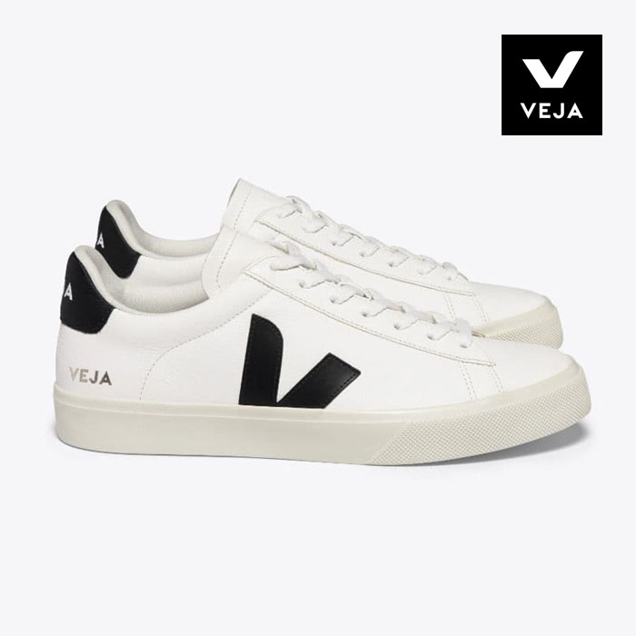 VEJA（ヴェジャ） スニーカー レディース CAMPO LEATHER WHITE BLACK
