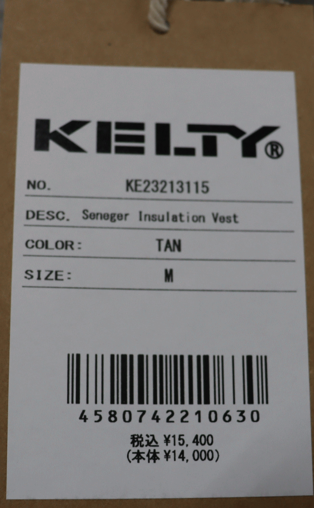 KELTY 【KELTY】Seneger Insulation Vest KELTY（ケルティ） 交換送料片道無料 ウェア セネガー