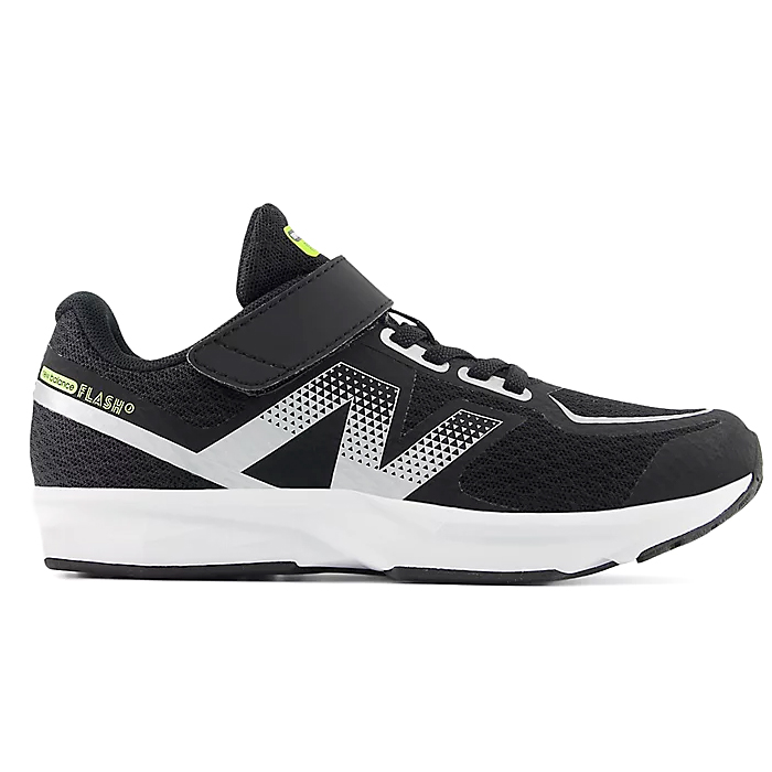 ニューバランス new balance Flash PFLSJ v7 5E2(ブラック) Bungee with Top Strap キッズ ジュニア シューズ スニーカー 子供靴 横幅M NB 定番モデル
