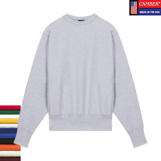 CAMBER 234 CROSS KNIT CREW NECK SWEAT 5COLORS Made in U.S.A