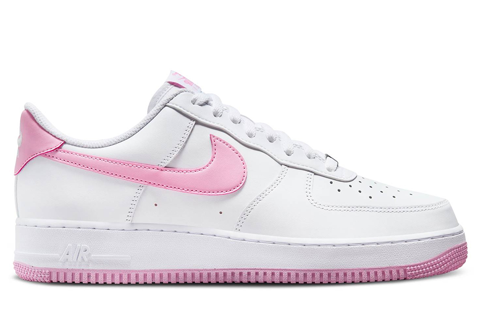 NIKE AIR FORCE 1 07 FJ4146-101 WHITE/PINK RISE/WHITE