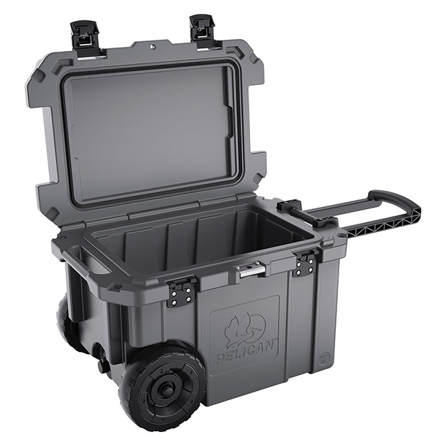 PELICAN 45QW ELITE WHEELED COOLER GRAPHITE Made in U.S.A ペリカン 45QW エリート  ウィール クーラー ボックス グラファイト グレー キャンプ アウトドア USA