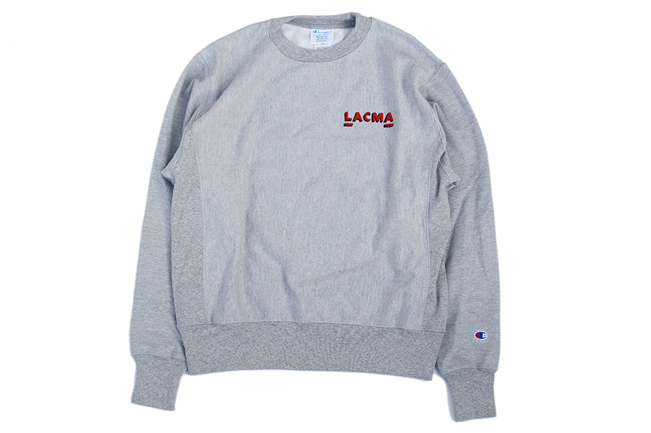 Champion REVERSE WEAVE LACMA CREW SWEAT GREY