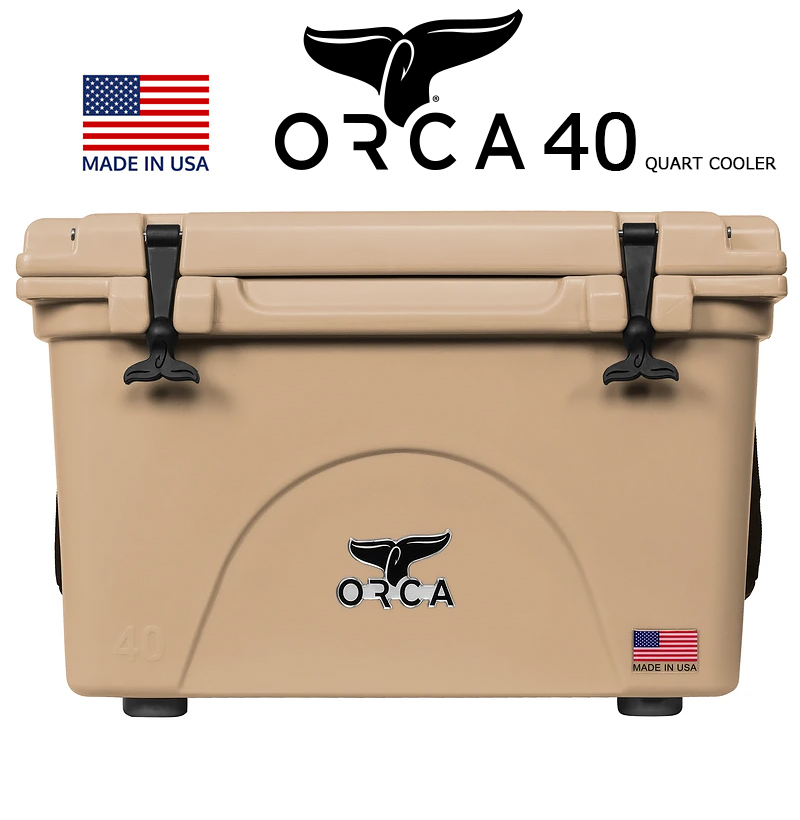 ORCA COOLERS 40 QUART TAN 「Made in U.S.A」 ORCT040