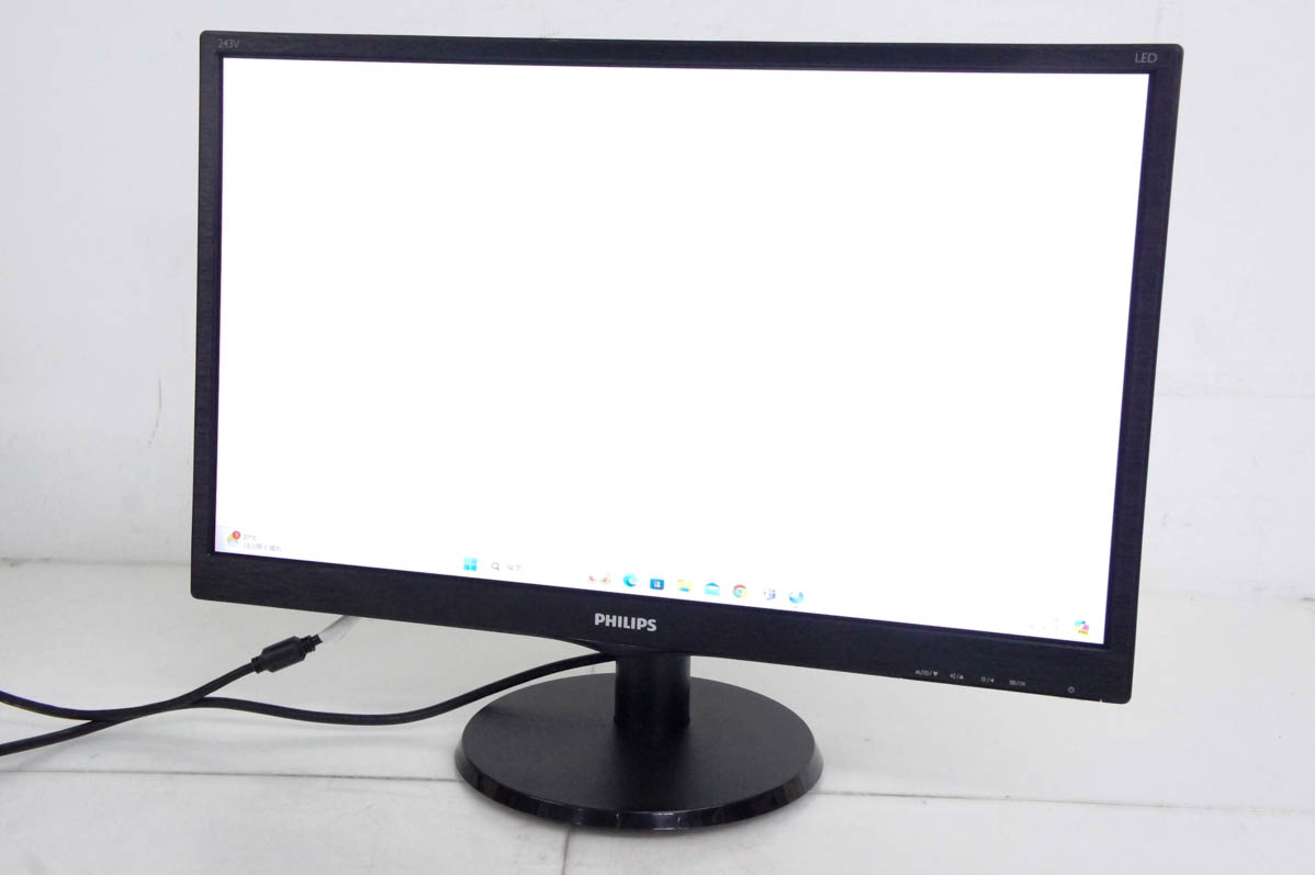 中古 PHILIPSフィリップス 23.6インチ液晶モニター 243V5QHABA/11