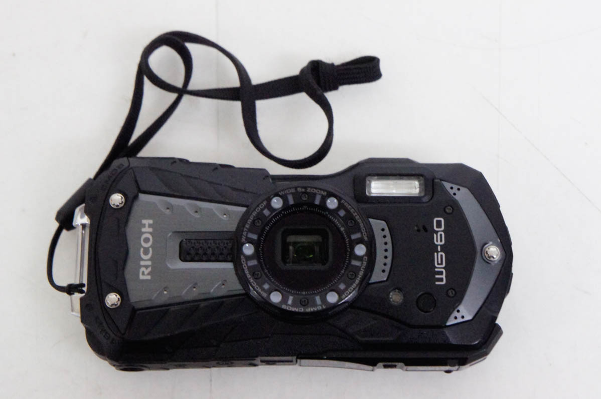 【中古】RICOHリコー デジタルカメラ 1600万画素 WG-60 防水防塵 タフネス仕様 中古 RICOHリコー デジタルカメラ 1600万画素 WG-60 防水防塵 タフネス