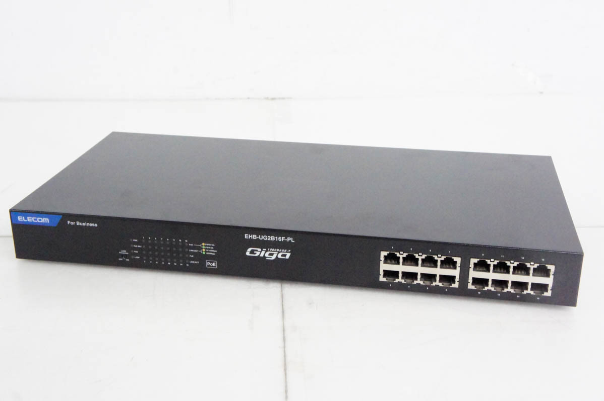 中古 訳あり ELECOM エレコム スイッチングハブ 16ポート EHB