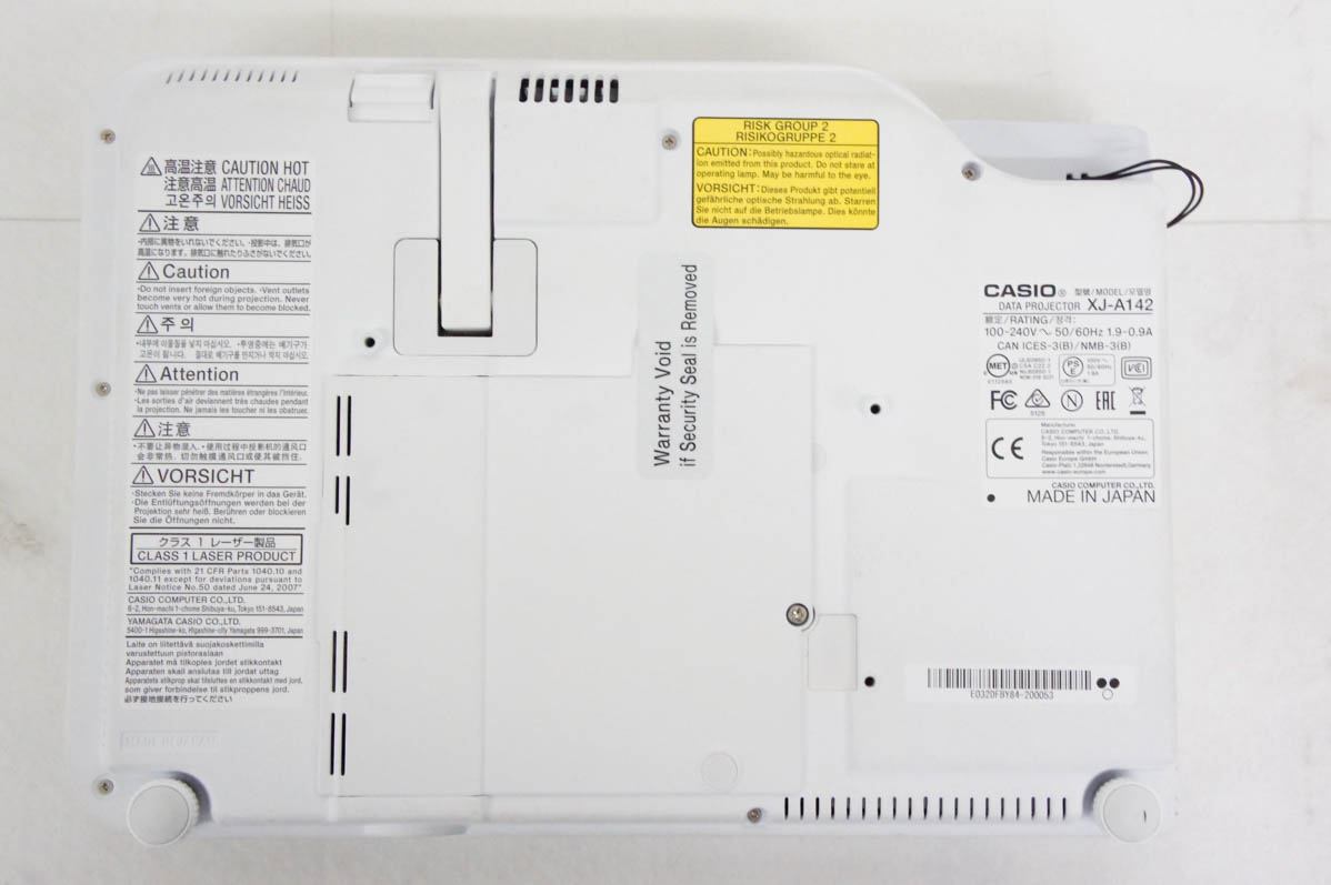 中古 CASIOカシオ データプロジェクター XJ-A142 2500lm : エスネット
