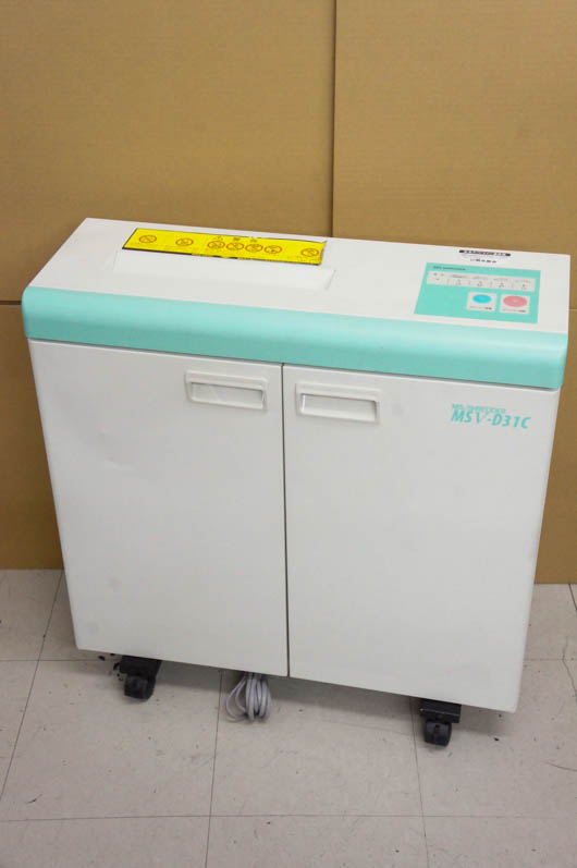 中古 明光商会 電動シュレッダー MSV-D31C クロスカット A3サイズ