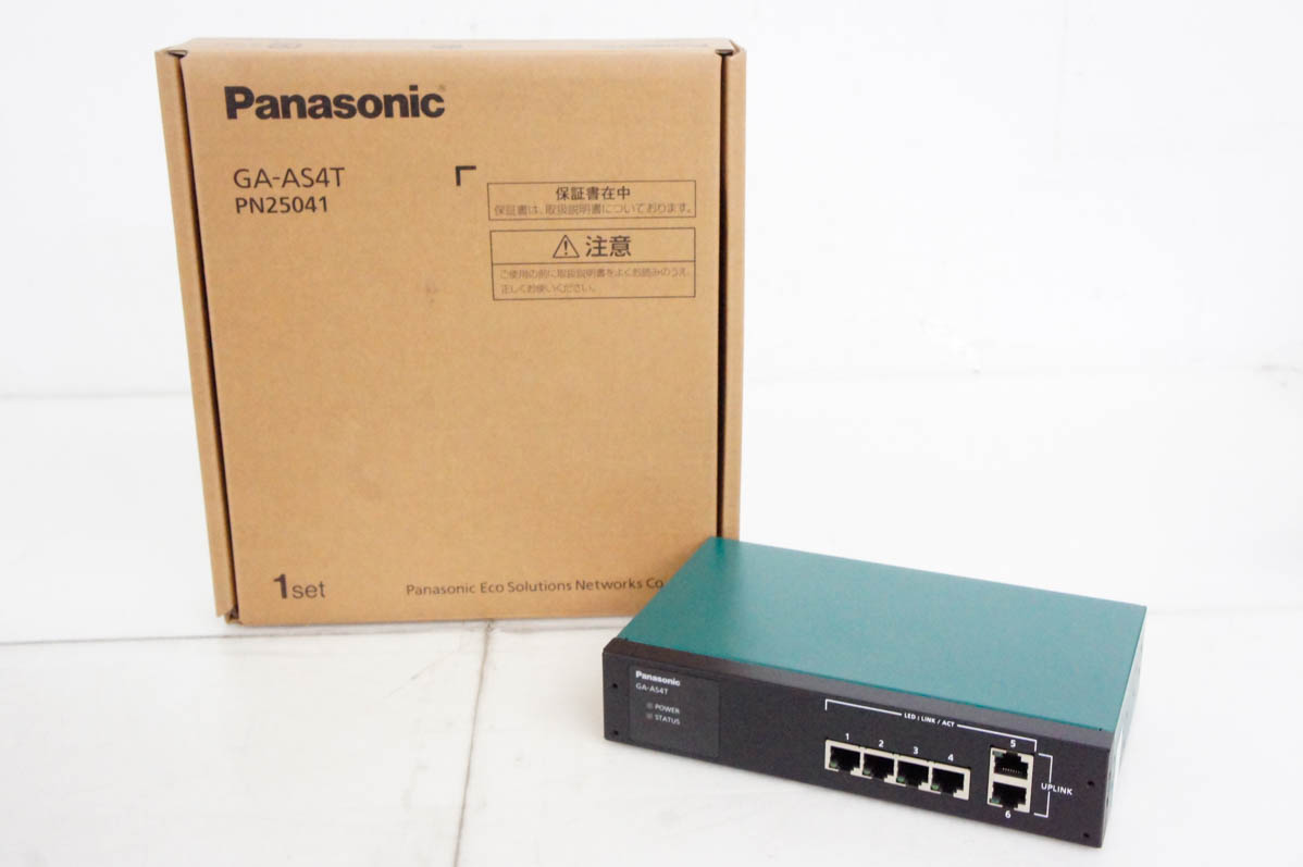 【未使用品】パナソニック GA-AS4T 全ポートギガレイヤ2スイッチングハブ 未使用品】パナソニック GA-AS4T 全ポートギガレイヤ2