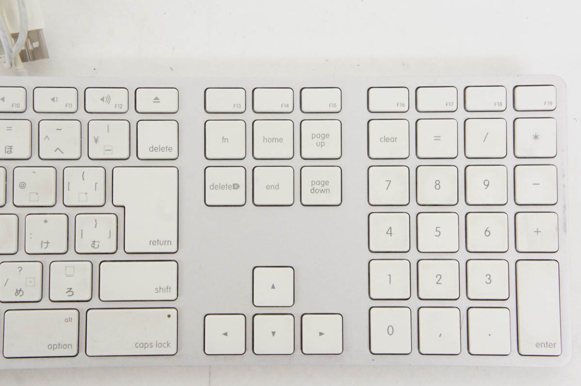 Apple Keyboard A1243 テンキー付き US配列 2点まとめ Mac（Apple） 中古 アップル 純正 Apple Keyboard A1243