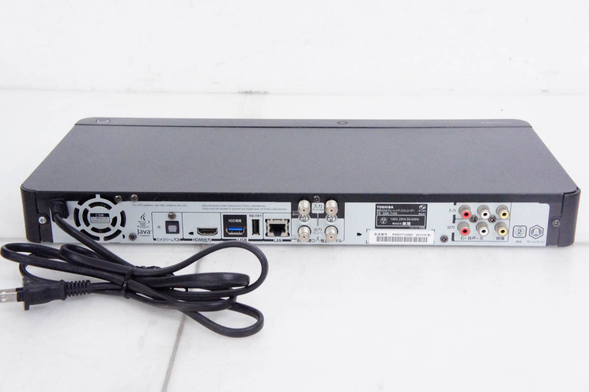 中古 TOSHIBA東芝 ブルーレイレコーダー レグザブルーレイ DBR-T450