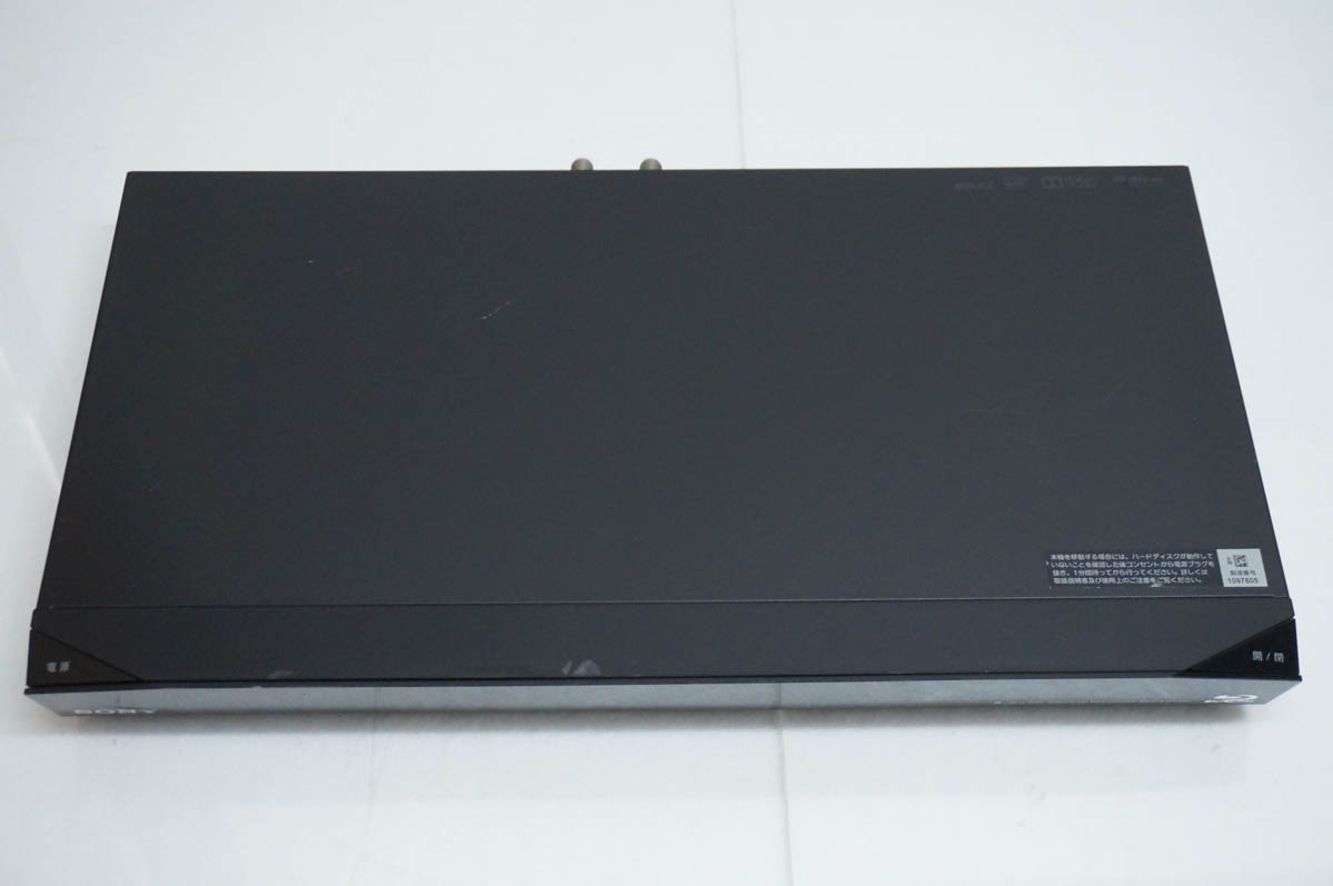 中古 SONYソニー ブルーレイレコーダー BDZ-EW1100 ダブルチューナー HDD1TB 3Dディスク対応の画像