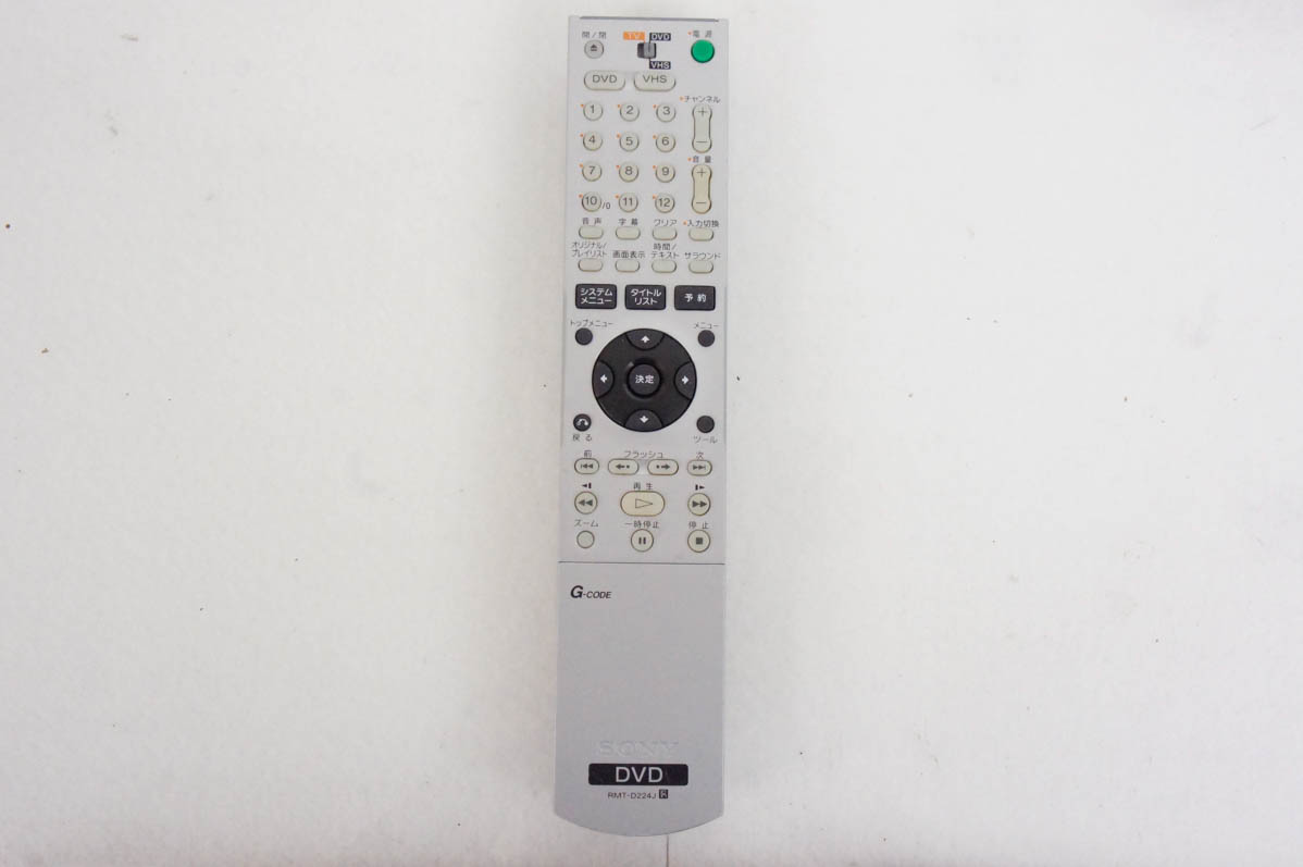 中古 SONYソニー VHSビデオ一体型DVDレコーダー スゴ録 ダビング RDR-VX30 ビデオデッキ