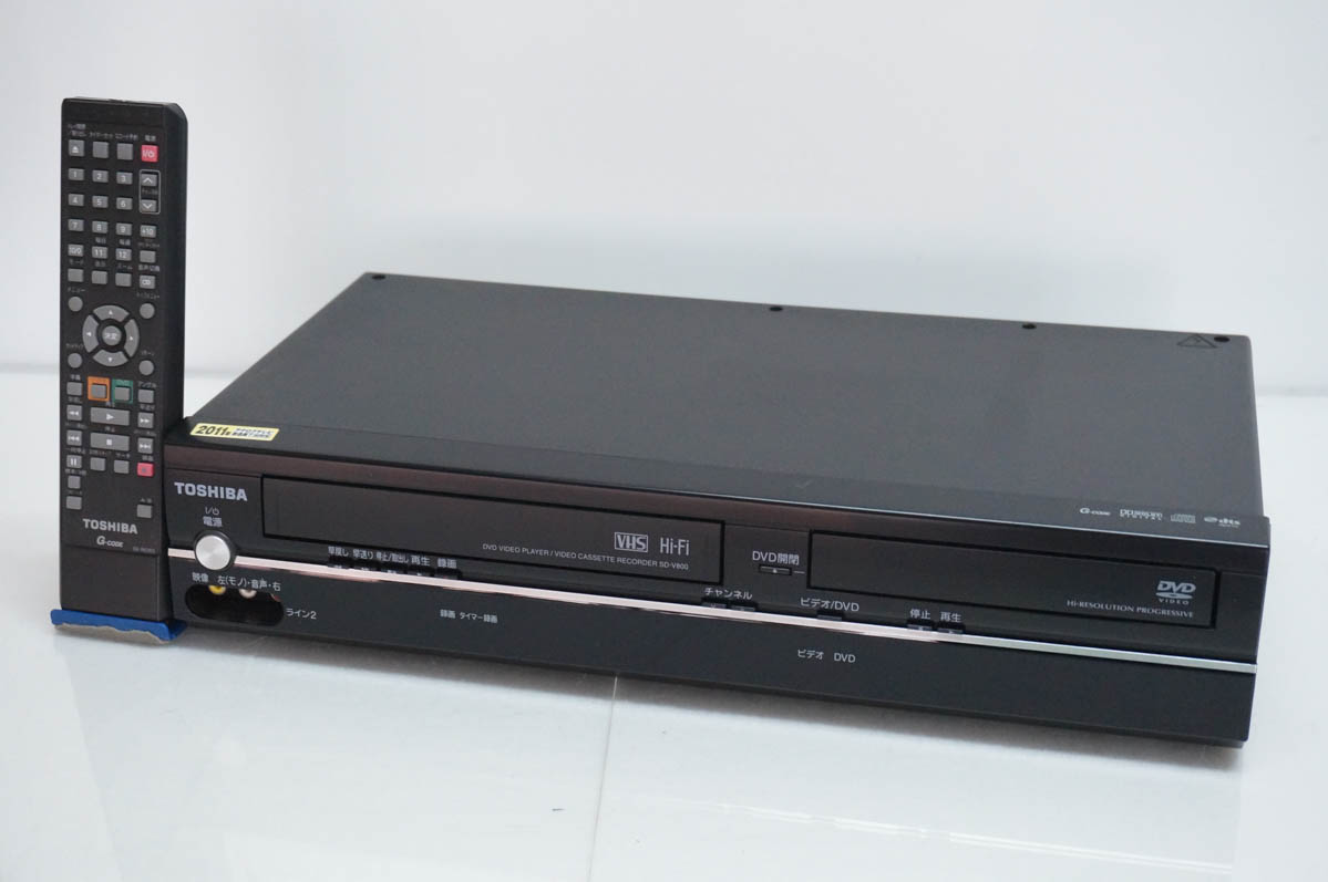 中古 東芝TOSHIBA VTR一体型DVDビデオプレーヤー DVDプレーヤー一体型 
