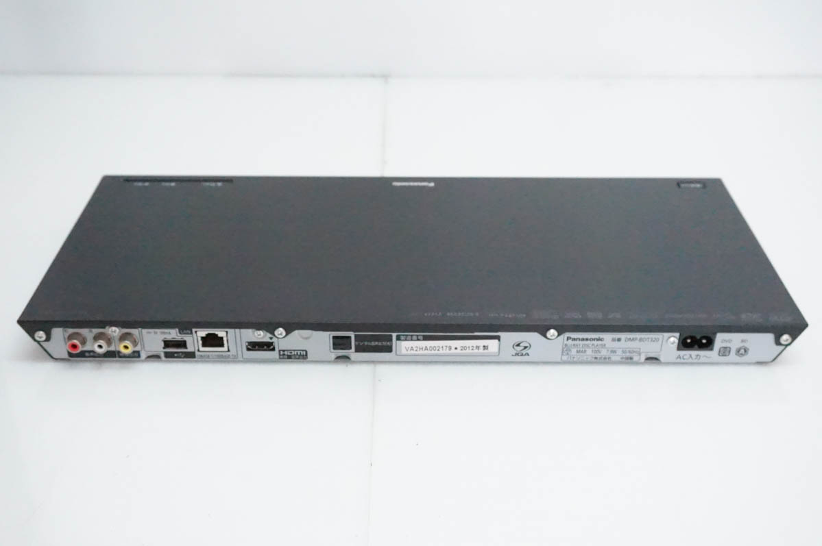 【Panasonic】パナソニック ブルーレイディスクプレイヤー DMP-BDT320 2012年製 ブラック 動作確認済 ブルーレイ デッキ Y1838 中古 Panasonicパナソニック ブルーレイディスクプレーヤー DMP-BDT320