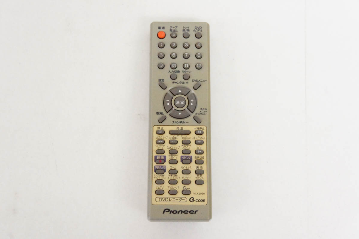 中古 Pioneerパイオニア DVDプレーヤー一体型VHSビデオデッキ DVR-RT500-S ダビング機能付