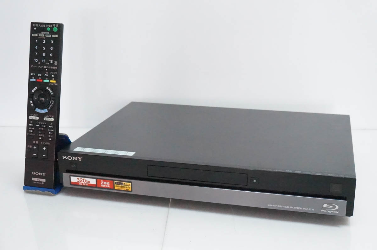 中古 SONYソニー ブルーレイディスク/DVDレコーダー Wチューナー HDD320GB BDZ-RX35 BDレコーダー