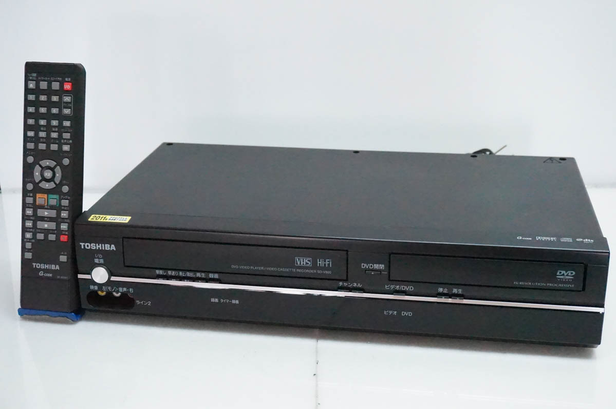 中古 東芝TOSHIBA VTR一体型DVDビデオプレーヤー DVDプレーヤー一体型