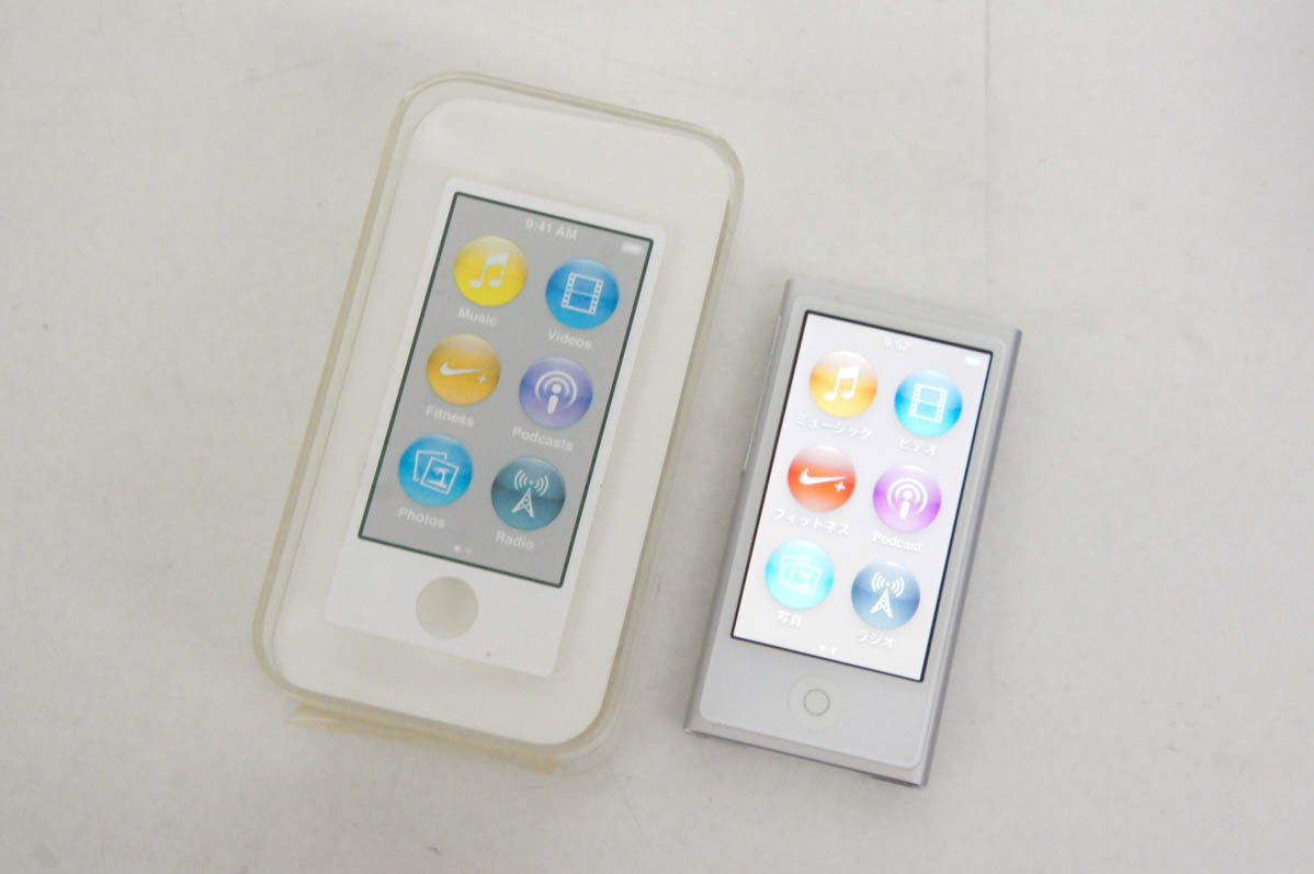 中古 Appleアップル 第7世代 iPod nano 16GB シルバー MD480J｜snet-shop