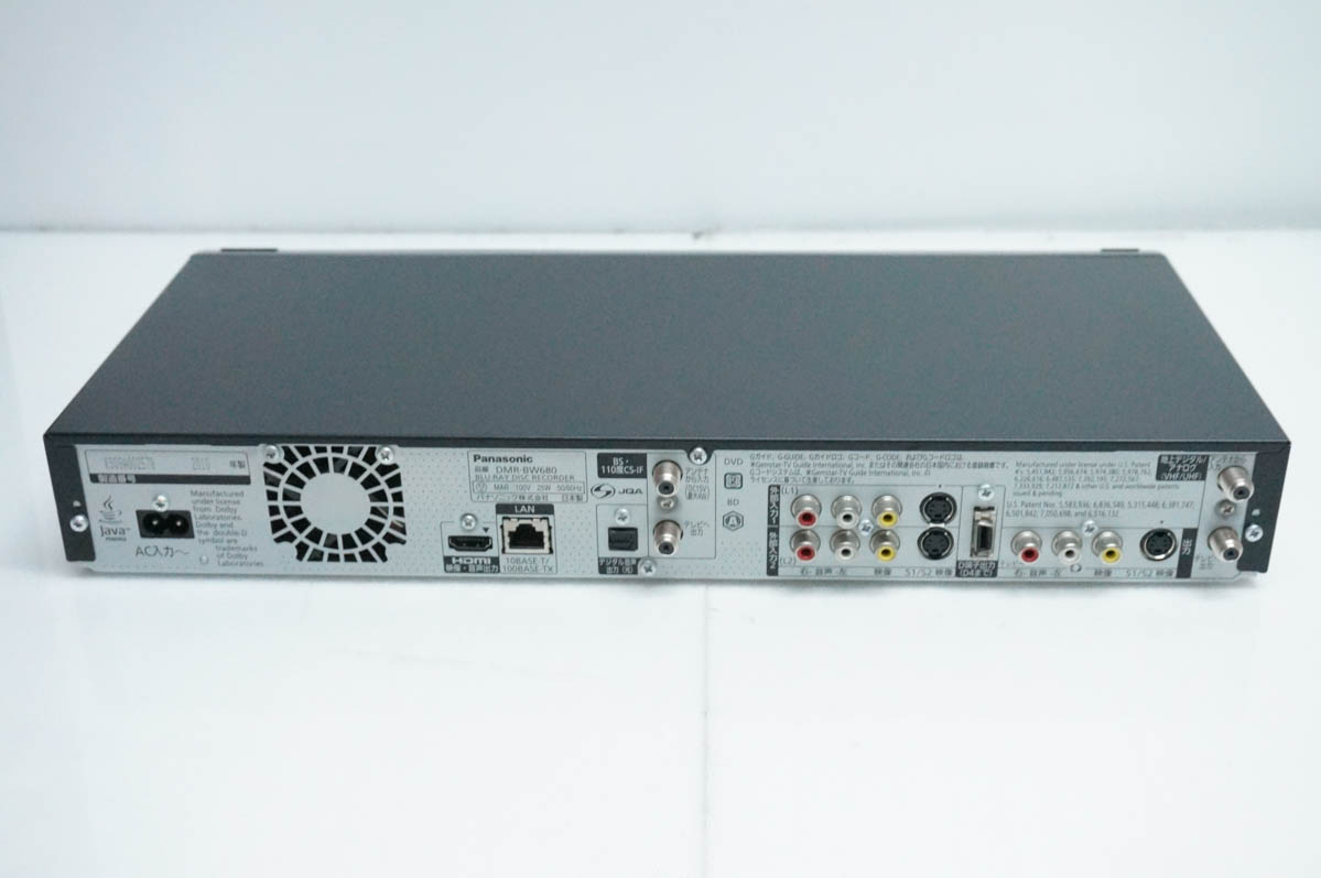 ブルーレイレコーダー中古（Panasonic／テレビ、映像機器）（接続端子