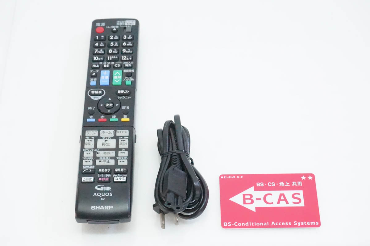 中古 SHARPシャープ ブルーレイディスクレコーダー AQUOSアクオスブルーレイ HDD500GB Wチューナー BD-W570の画像