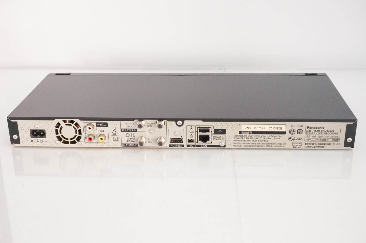 中古 Panasonicパナソニック ブルーレイディスクレコーダー DMR-BWT660 DIGA HDD1TB Wi-Fi内蔵 ダブルチューナーの画像