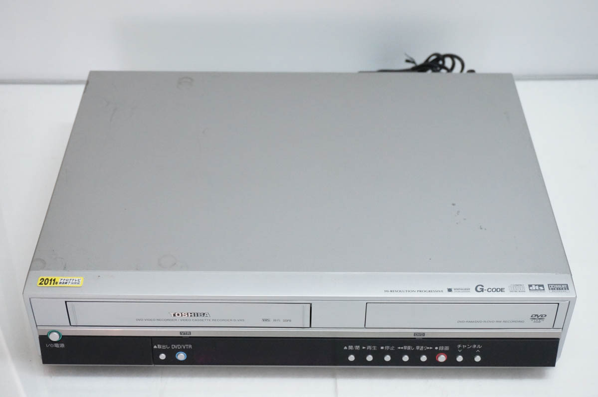 中古 東芝TOSHIBA VTR一体型DVDビデオプレーヤー DVDプレーヤー一体型