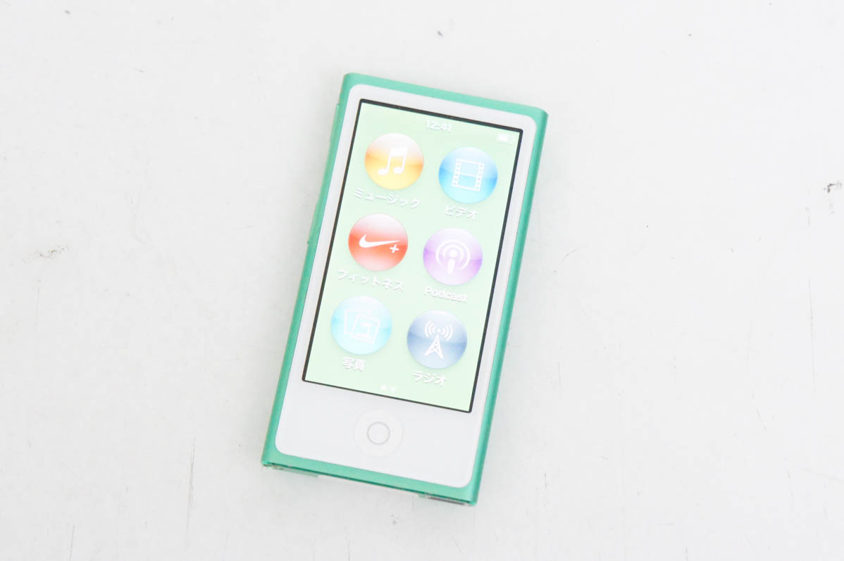 Apple iPod 第7世代 16GB MD478J A1446 動作確認済み 中古 C Appleアップル 第7世代 iPod nano 16GB グリーン MD478J : エス