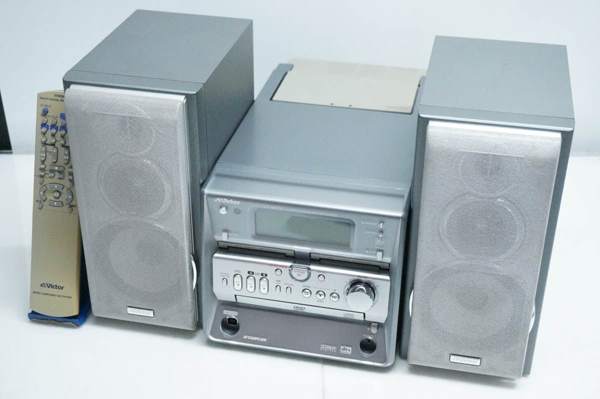 中古 JVC Victorビクター マイクロコンポーネントMDシステム DVD／CD
