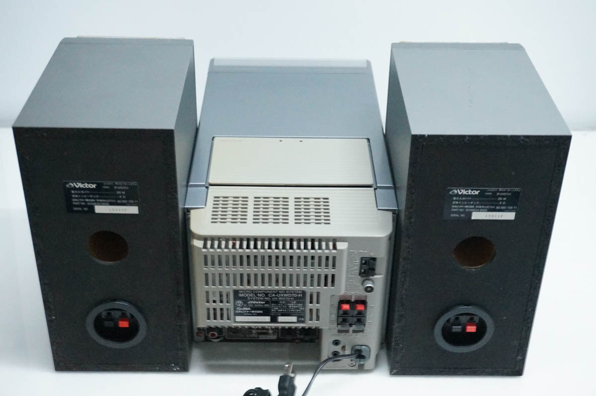 中古 JVC Victorビクター マイクロコンポーネントMDシステム DVD／CD