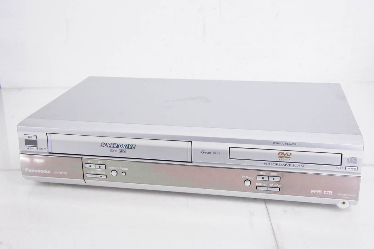 中古 Panasonicパナソニック DVDプレーヤー一体型ハイファイビデオ NV-VP30 ビデオデッキ