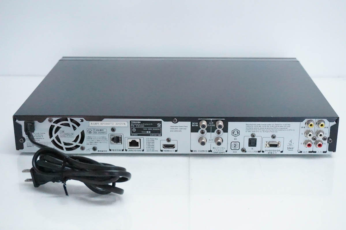 中古 TOSHIBA東芝 ブルーレイレコーダー Wチューナー VARDIA D-B1005K