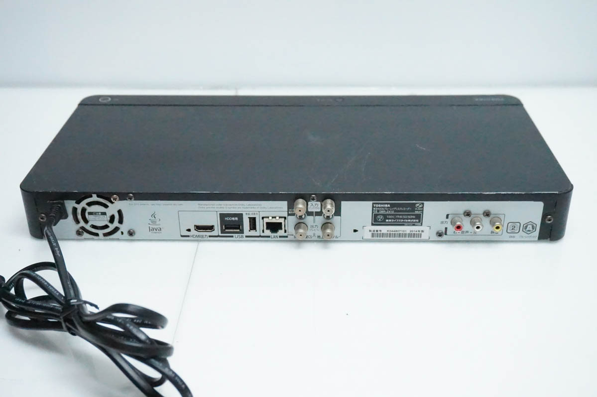 中古 東芝TOSHIBA ブルーレイレコーダー DBR-Z410 Wチューナー レグザ