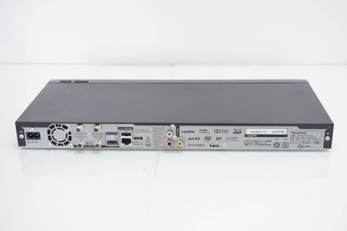 中古 Panasonicパナソニック ブルーレイディスクレコーダー DIGA