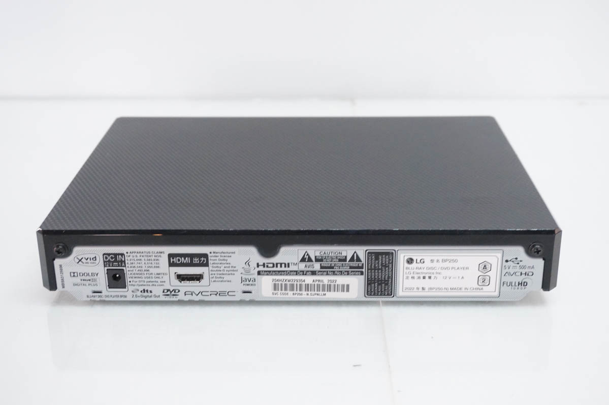 中古 LGエレクトロニクス ブルーレイディスク/DVDプレーヤー BP250