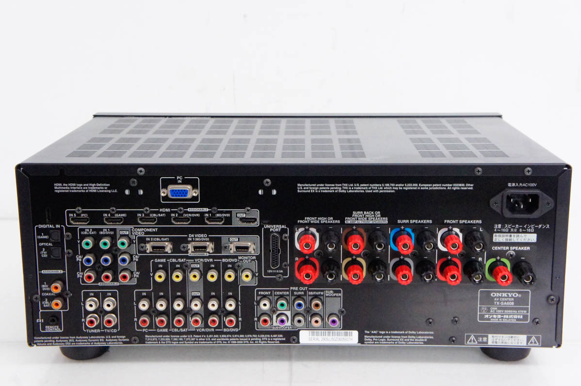 中古】ONKYOオンキヨー 7.1ch対応AVセンター TX-SA608の+urbandrive.co.ke