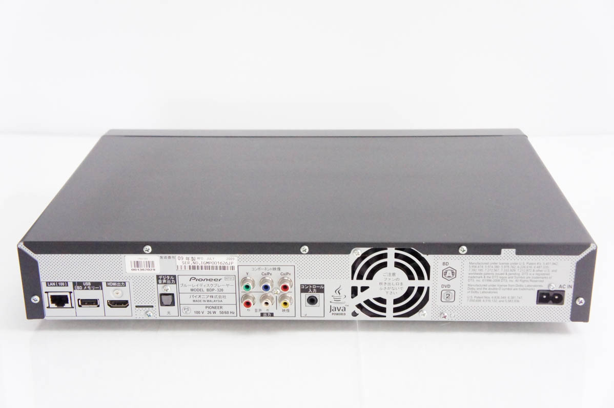 中古 Pioneerパイオニア ブルーレイディスクプレーヤー BDP-320 BD