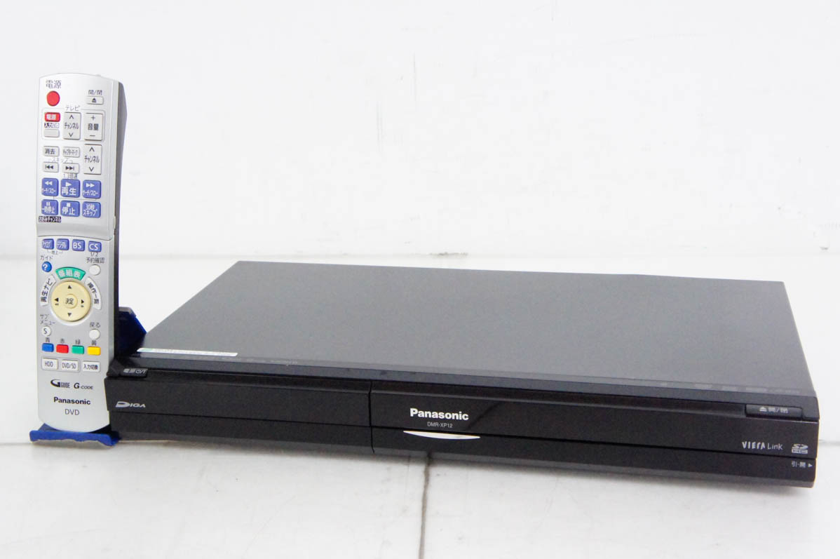 新品未使用　パナソニックDIGA DMR-XP12-K 中古 Panasonicパナソニック HDD内蔵DVDレコーダー DIGAディーガ 地
