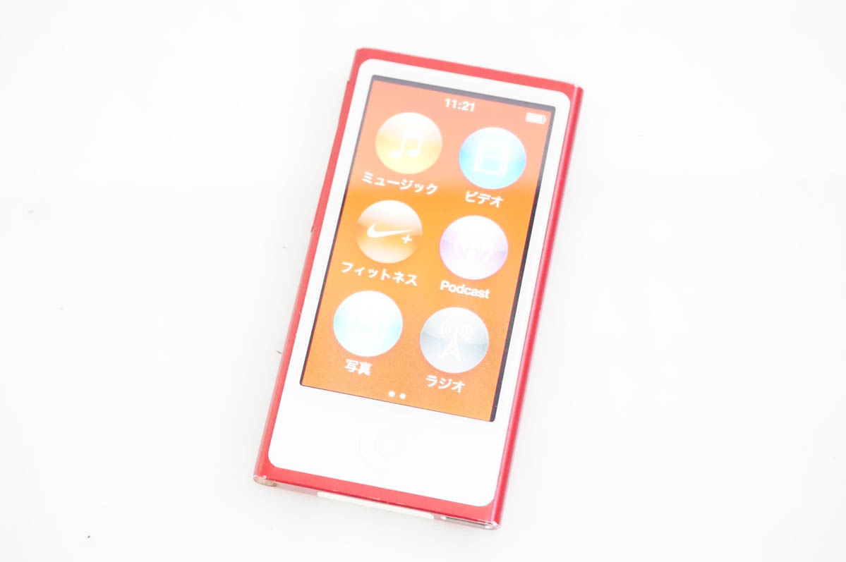 中古 Appleアップル 第7世代 iPod nano 16GB MD744J (PRODUCT) RED