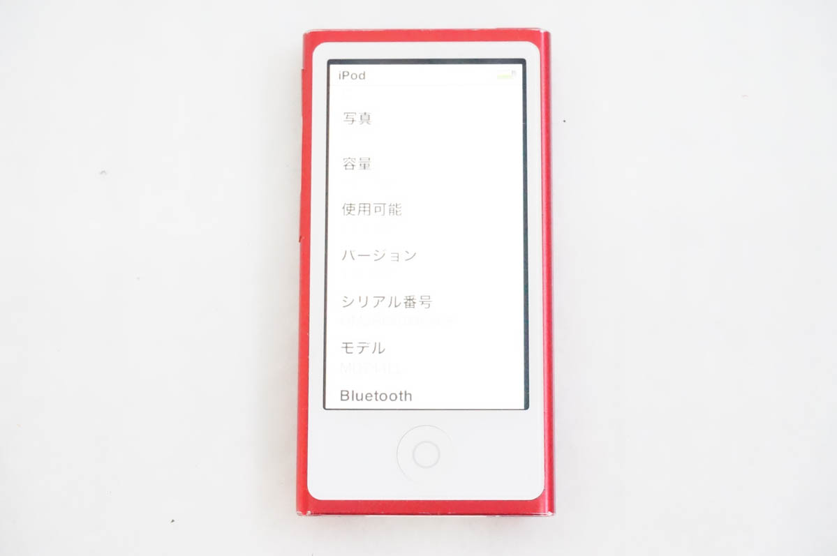 中古 Appleアップル 第7世代 iPod nano 16GB MD744J (PRODUCT) RED