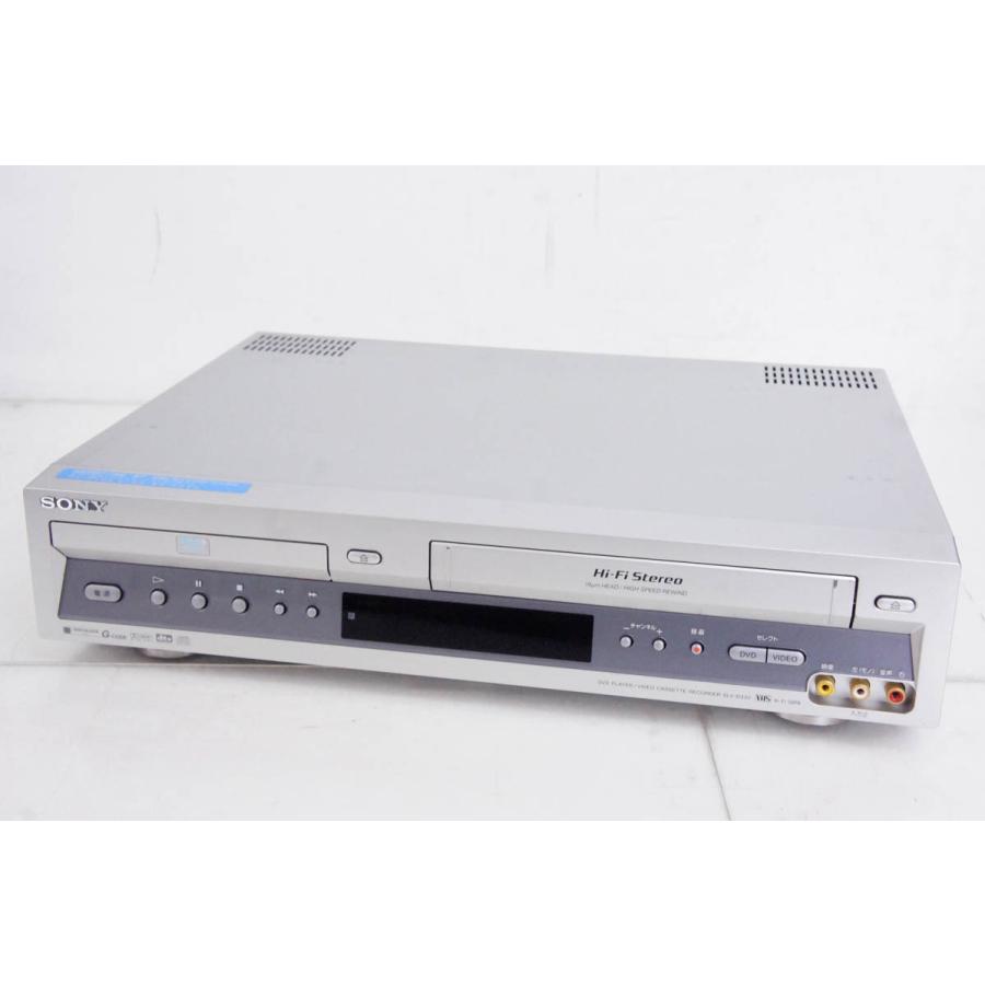 中古 SONYソニー VHSビデオデッキ一体型DVDプレーヤー DVDプレーヤー/ビデオデッキ SLV-D33V｜snet-shop