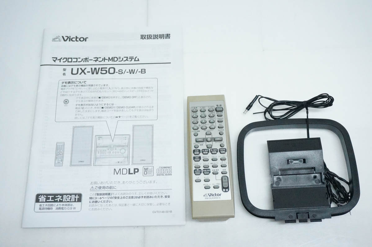 その他 Victor micro conponent MD System 中古 JVC Victorビクター マイクロコンポーネントMDシステム CD／W-MD