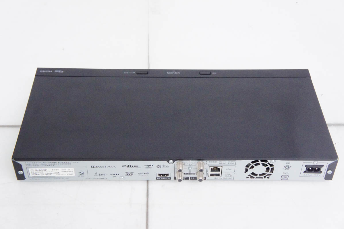 シャープ「BD-NS510」HDD 500GB・シングルチューナー搭載機 仕様 | BD-NS510 | AQUOSブルーレイ：シャープ