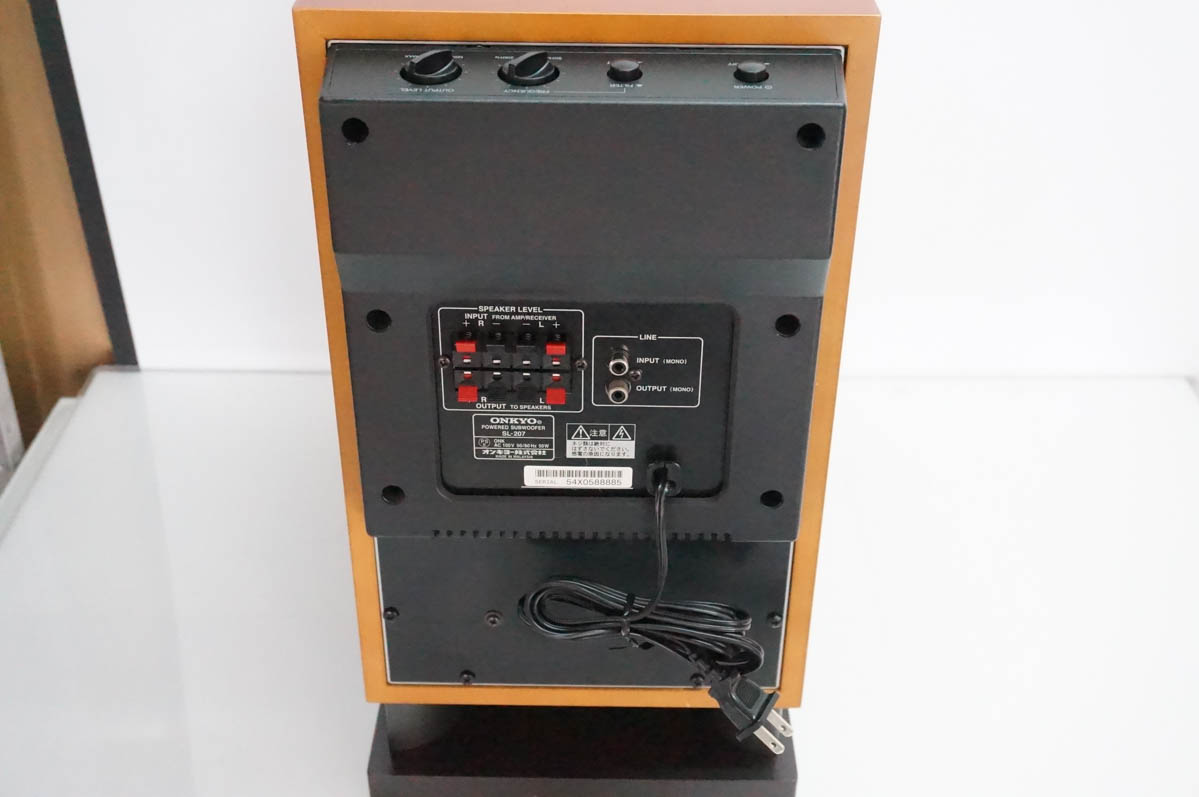【中古】ONKYOオンキヨー アンプ内蔵サブウーファーシステム 75W SL-207 中古 ONKYOオンキヨー アンプ内蔵サブウーファーシステム 75W SL-207