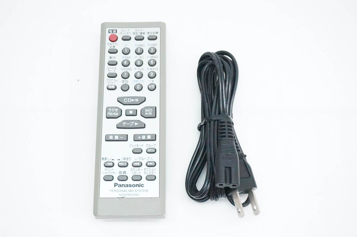 中古 Panasonicパナソニック パーソナルMDシステム CD／MD／カセット